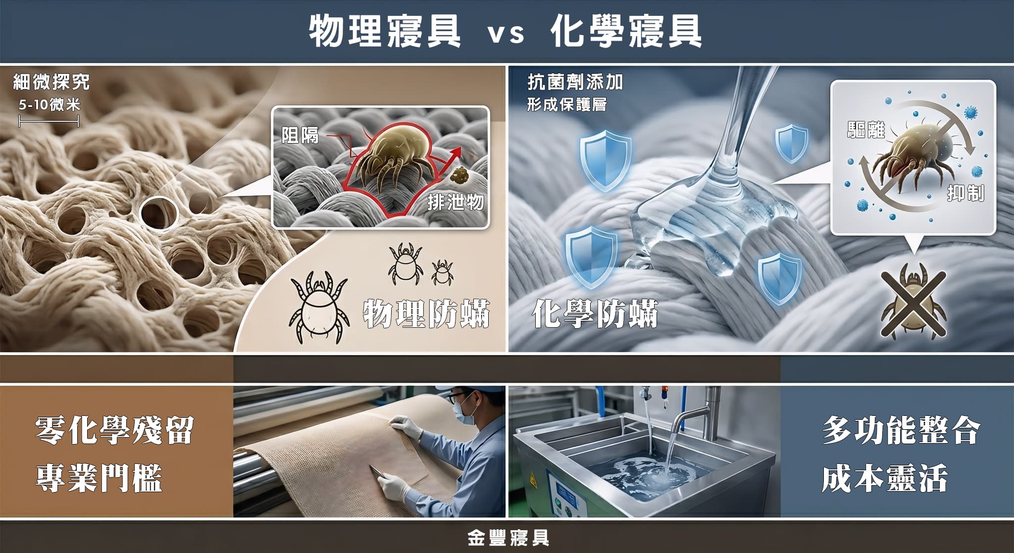 守護健康的抉擇：寢具物理防蟎與化學加工的深度解析