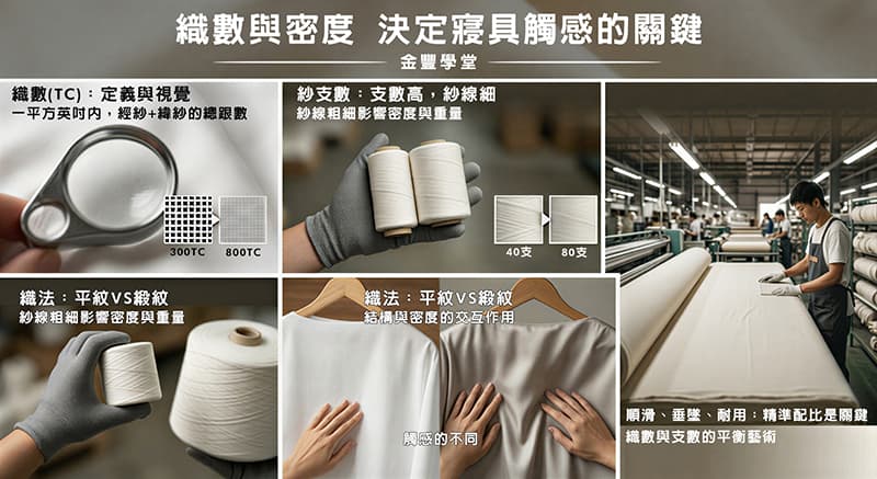 織數與密度：決定寢具觸感的科學與商業邏輯